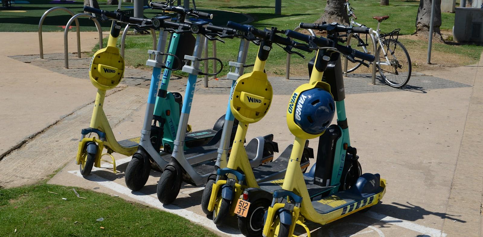 קורקינטים חשמליים בתל אביב / צילום: איל יצהר