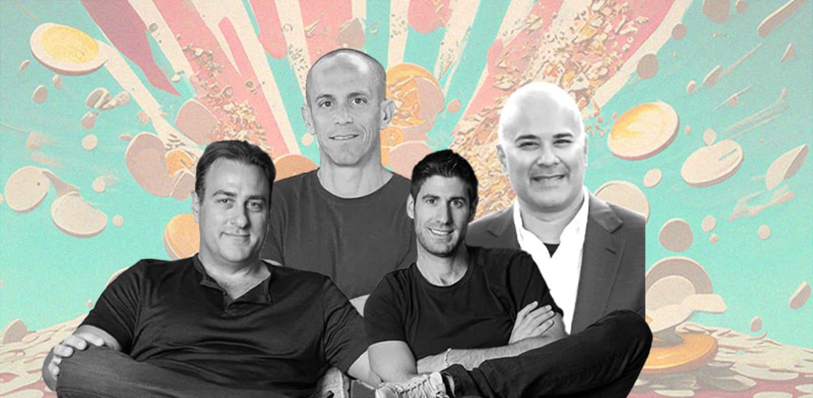  צילום: י קרן פיקצ'ר קפיטל מימין לשמאל: ראקש לונקאר, דן אמיגה, מיקי בודאי ומייק פיי./ צילומים: עמרי אראל, קייט רני, MKJ photography; עיבוד: טלי בוגדנובסקי