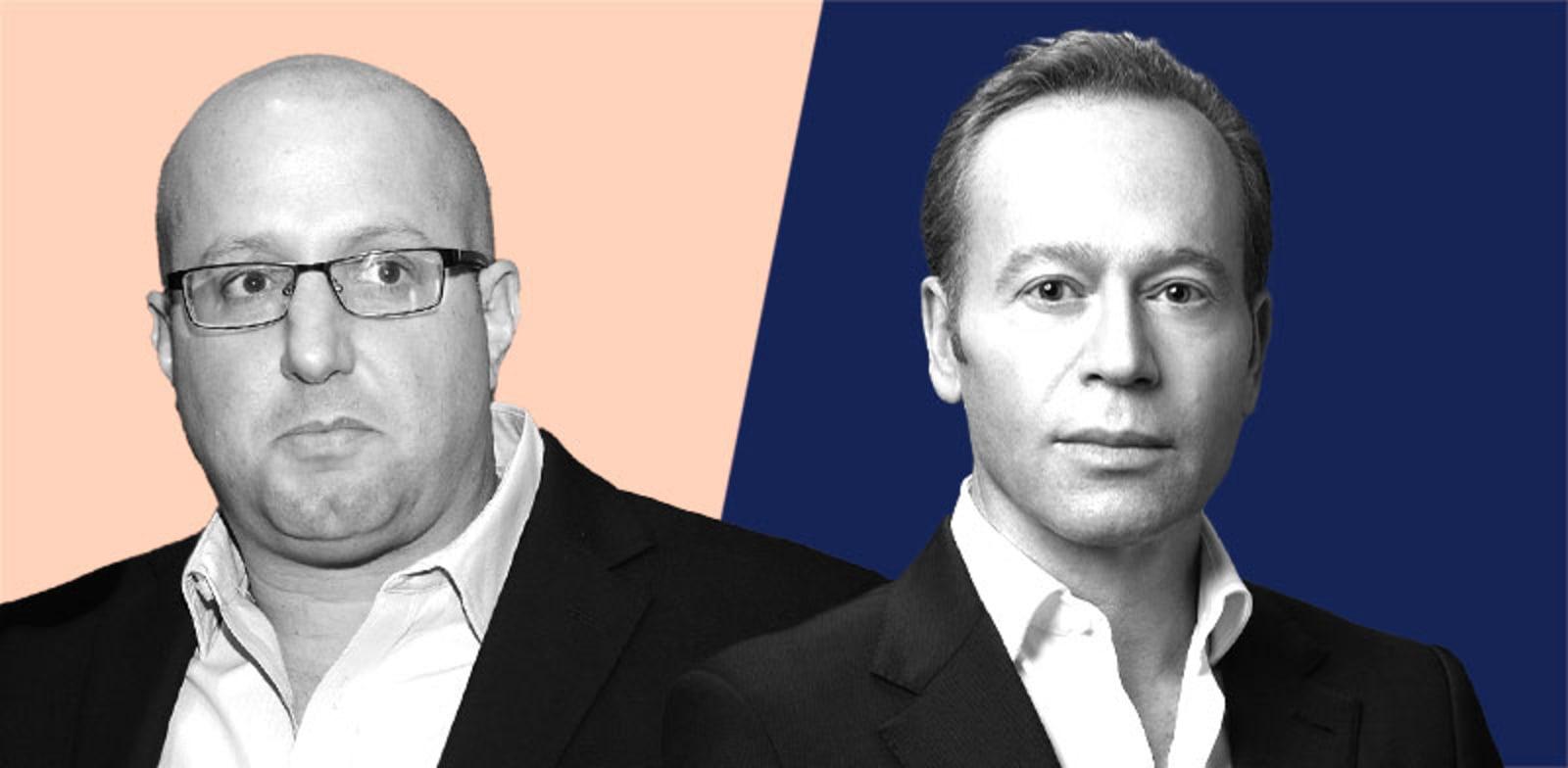  צילום:  דויטשר, מנכ''ל אלקטרה ותמיר כהן, מנכ''ל שיכון ובינוי / צילומים: טל גבעוני, איל יצהר / עיצוב: טלי בוגדנובסקי