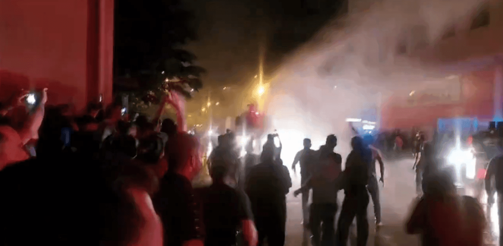 הפרעות בקייסרי במהלך הלילה (בין ראשון לשני) / צילום: צילום מסך מטוויטר