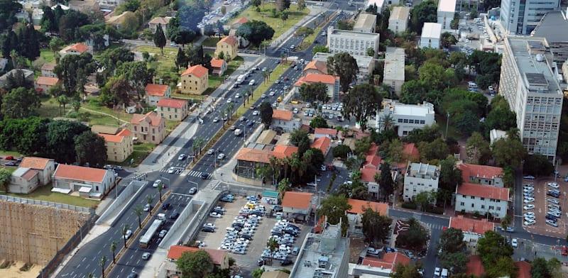 רחוב קפלן + הקרייה בת''א / צילום: תמר מצפי