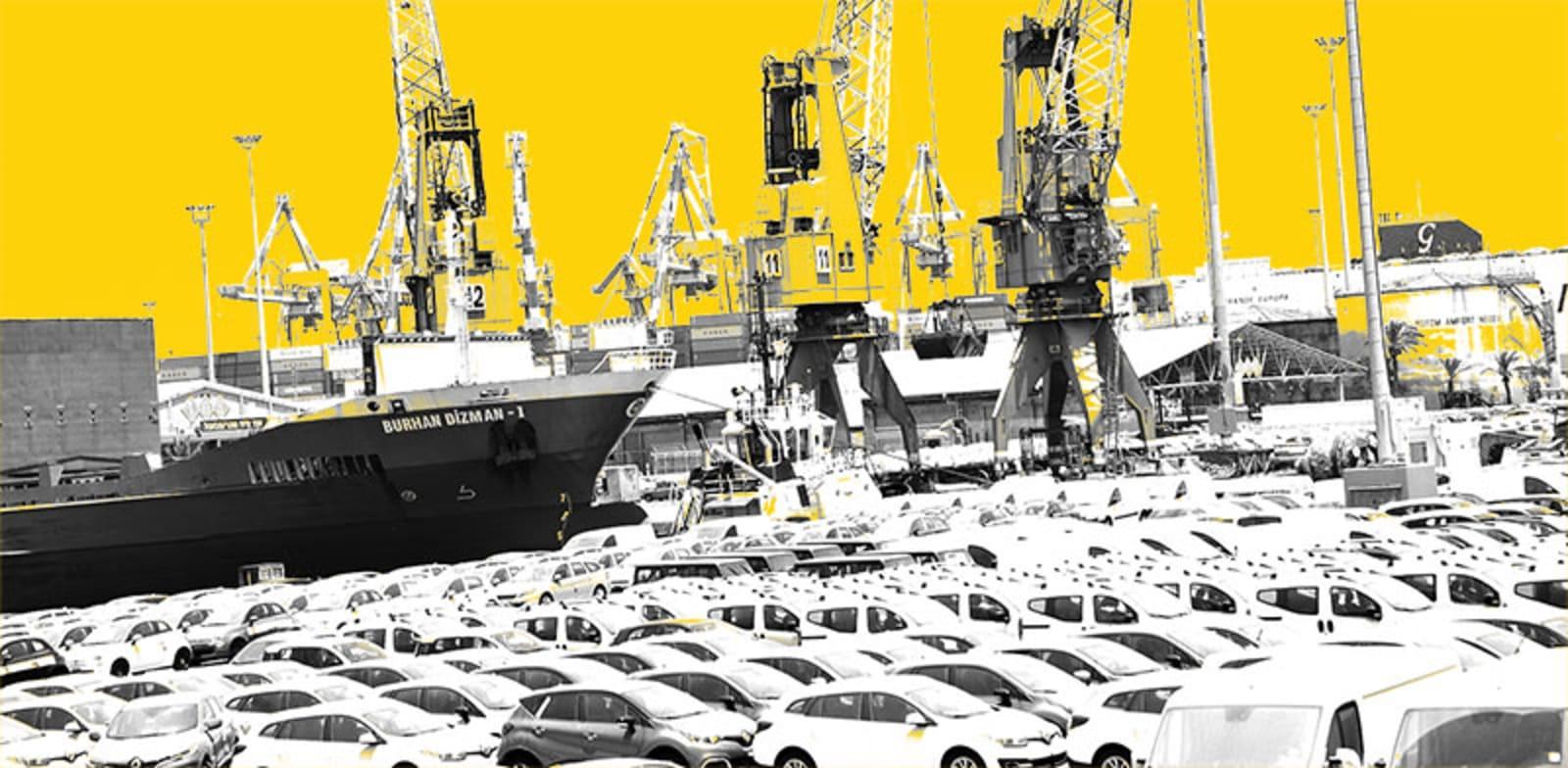 מכוניות חדשות בנמל אשדוד / צילום: תמר מצפי