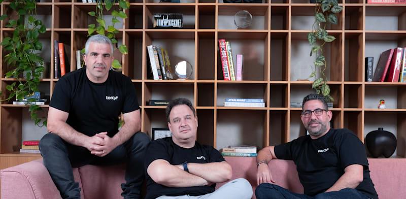 מייסדי טורק. מימין: אלדד לבני (CINO), לאוניד בלקינד (CTO) והמנכ''ל עופר סמדרי / צילום: גיא חמוי