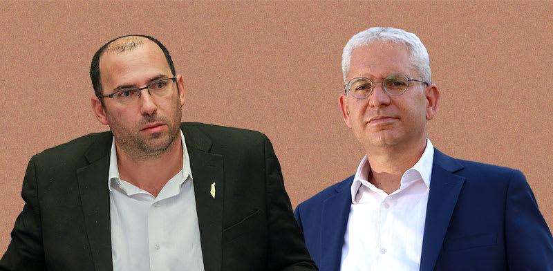 עו"ד מאיר לוין, המשנה ליועמ''שית, וח"כ שמחה רוטמן, יו''ר ועדת החוקה / צילום: יוסי זמיר, נועם מושקוביץ - דוברות הכנסת