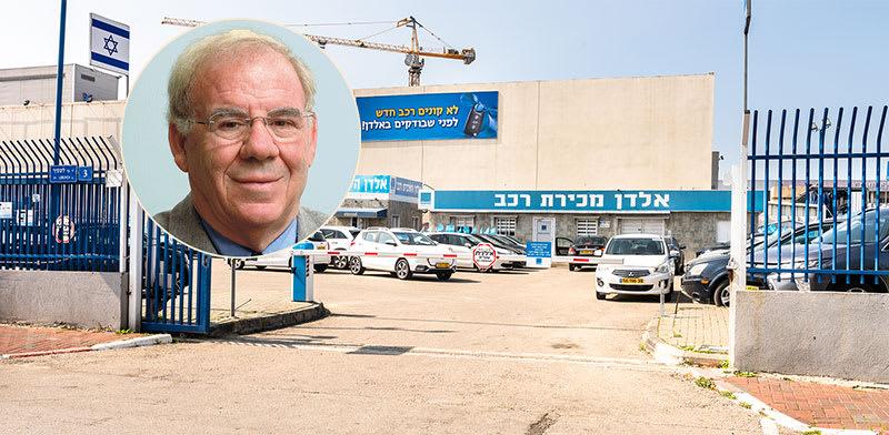 מגרש רכב של חברת אלדן. בעיגול: יוסי דהן / צילום: יוסי כהן, יח''צ מגרש רכב של חברת אלדן. בעיגול: יוסי דהן / צילום: יוסי כהן, יח''צ