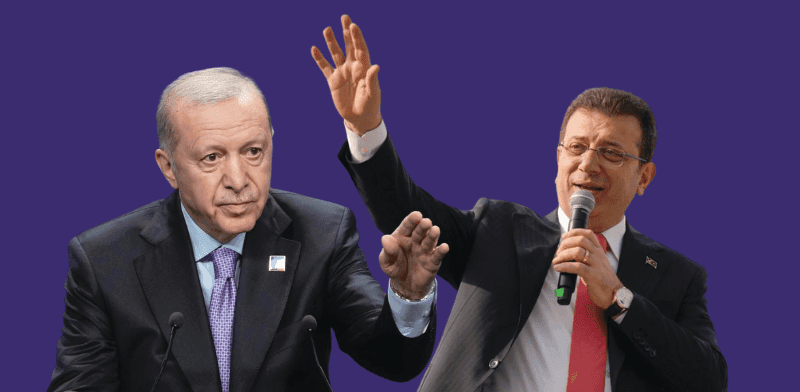 ראש עיריית איסטנבול המודח, אקרם אימאמאולו, ונשיא טורקיה, רג'פ טאיפ ארדואן / צילום: ap, Emrah Gure, Markus Schreiber