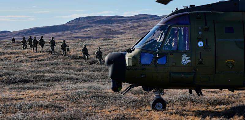 כוחות צבא מדנמרק בתרגיל בגרינלנד / צילום: ap, Ebrahim Noroozi