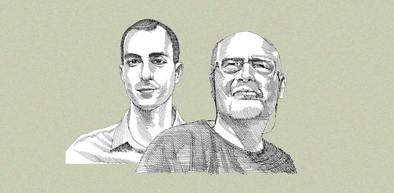  צילום:  גולדברג, בעל השליטה בסלייס, ועמית גל, הממונה על שוק ההון / איור: גיל ג'יבלי