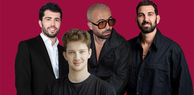מאור מלול, עומר אדם ונסים גאון, אלון יריב / צילום: עידן כהן, שי פרנקו, פרטי