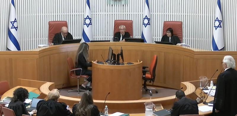 דיון בבג''ץ בעתירה לחייב את שר המשפטים יריב לוין למנות שופטים, היום (א') / צילום: דוברות הרשות השופטת