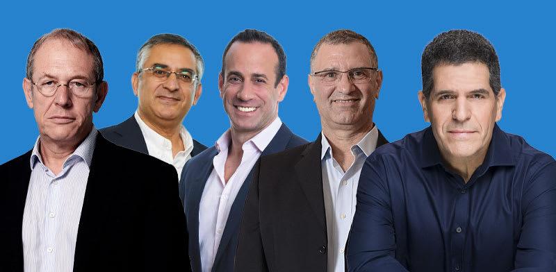 מימין: עו''ד גלעד וינקלר, עו''ד דן גבע, עו''ד גיל וייט, עו''ד לוי אמיתי ועו''ד ד''ר דוד תדמור / צילום: רמי זרנגר, איל יצהר, דדי אליאס ועידן גרוס