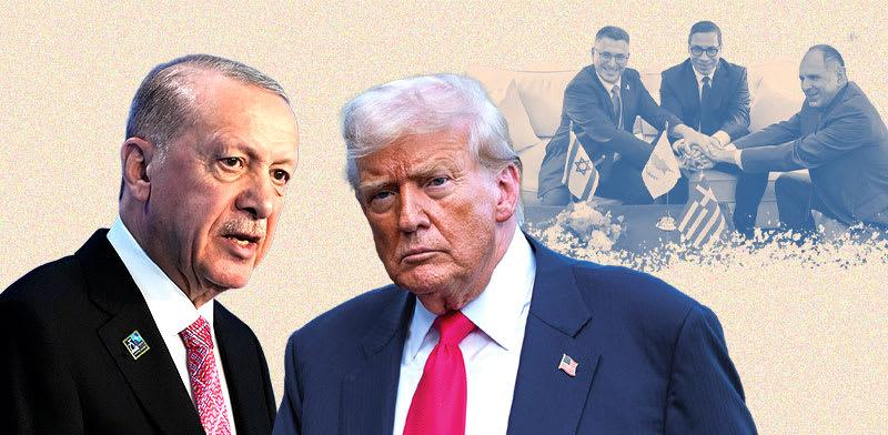  צילום: , ארדואן והחתימה על הסכם האנרגיה  / צילומים: AP-Alex Brandon,Petros Giannakouris, Achmad Ibrahim