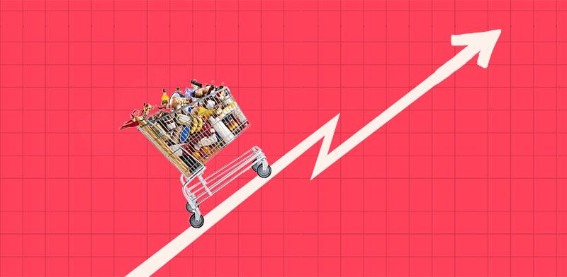  צילום: מחירים. האינפלציה בישראל לא מתקררת / עיבוד: טלי בוגדנובסקי