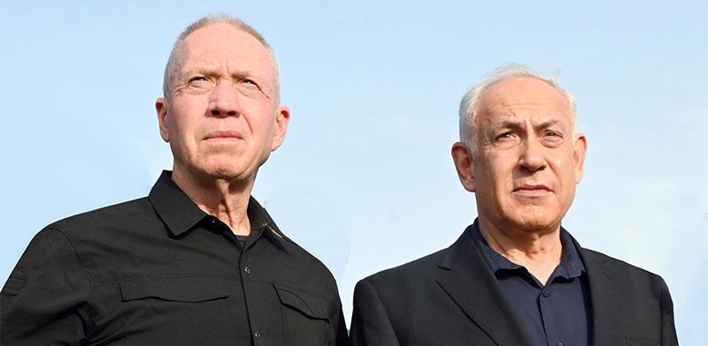 ראש הממשלה בנימין נתניהו ושר הביטחון יואב גלנט / צילום: חיים צח, לע''מ