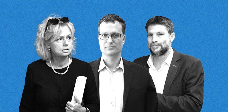  צילום:  סמוטריץ', שר האוצר, אסי מסינג, היועץ המשפטי באוצר, גלי בהרב-מיארה, היועמ''שית / צילומים: דוברות הכנסת, דר בון, יואב דודקביץ/ידיעות אחרונות