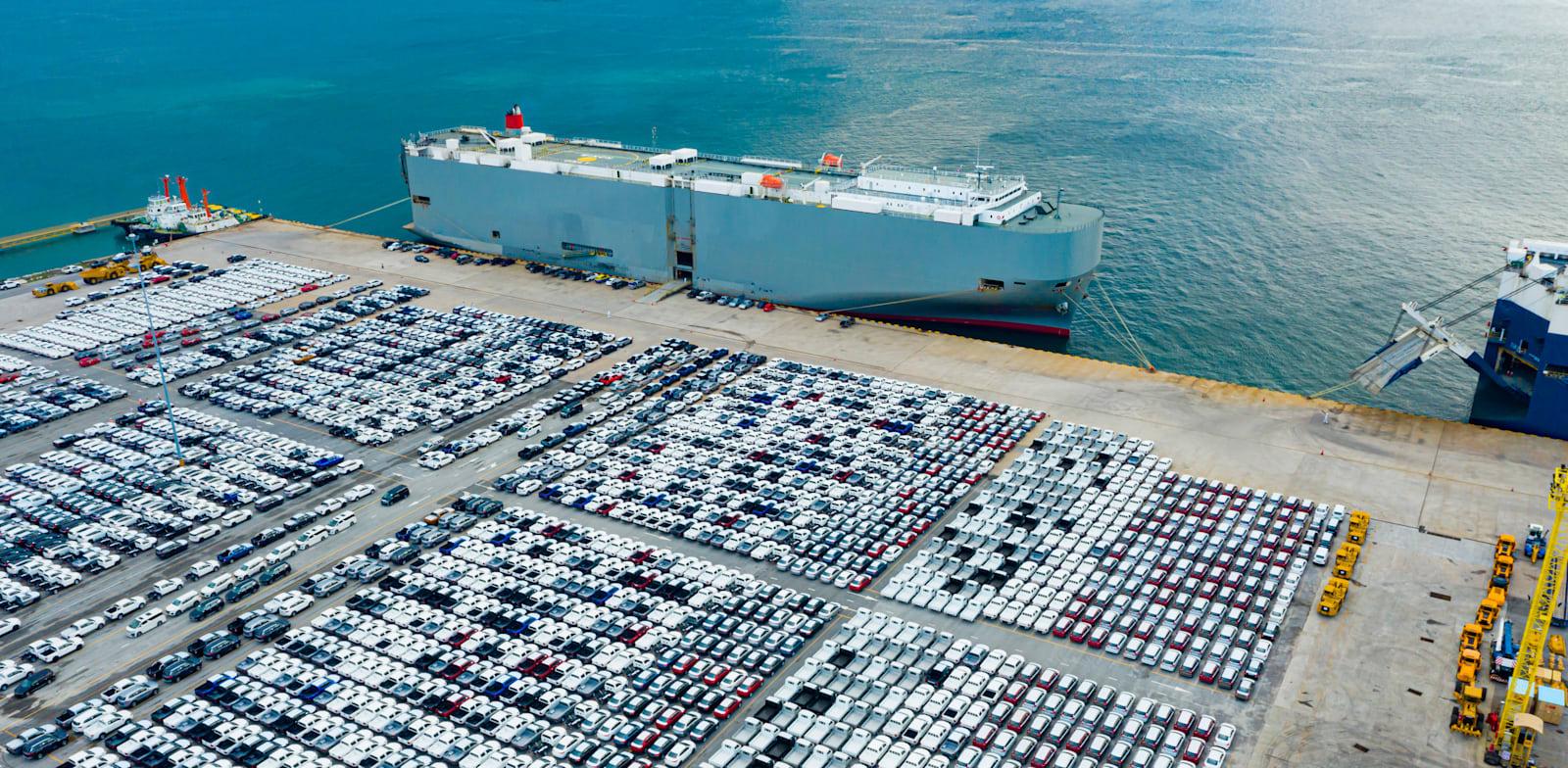 מכוניות חדשות בנמל. 5 דגמים סיניים חדשים נחשפו השבוע / צילום: Shutterstock מכוניות חדשות בנמל. 5 דגמים סיניים חדשים נחשפו השבוע / צילום: Shutterstock