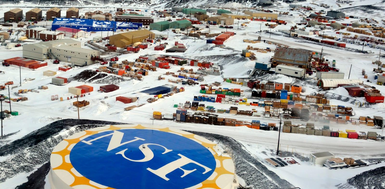 תחנת מחקר אמריקאית באנטארקטיקה / צילום: ap, National Science Foundation תחנת מחקר אמריקאית באנטארקטיקה / צילום: ap, National Science Foundation