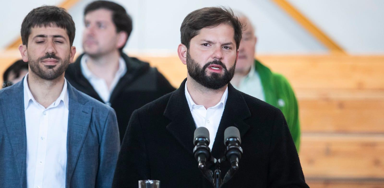 נשיא צ'ילה, גבריאל בוריץ' / צילום: Associated Press, Andres Poblete נשיא צ'ילה, גבריאל בוריץ' / צילום: Associated Press, Andres Poblete
