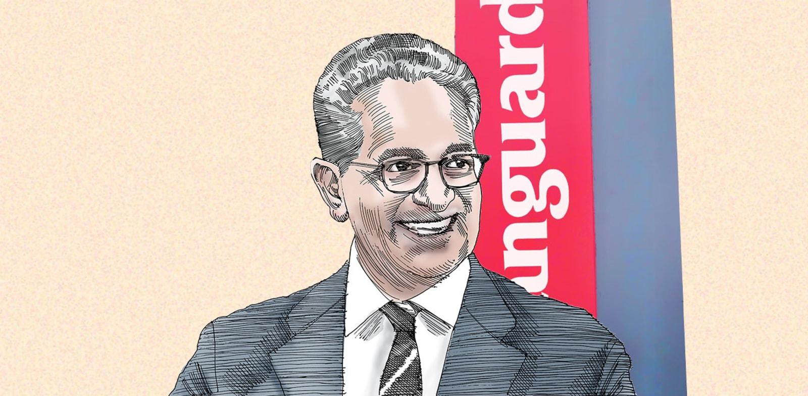 צילום: ראמג'י, המנכ''ל המיועד של ונגארד גרופ / איור: גיל ג'יבלי צילום: ראמג'י, המנכ''ל המיועד של ונגארד גרופ / איור: גיל ג'יבלי