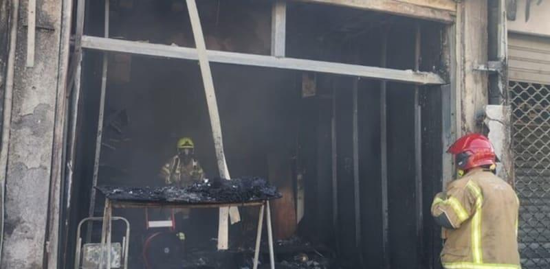 אחת מהחנויות שנשרפו לאחר הפיצוץ ברמלה / צילום: כבאות והצלה אחת מהחנויות שנשרפו לאחר הפיצוץ ברמלה / צילום: כבאות והצלה