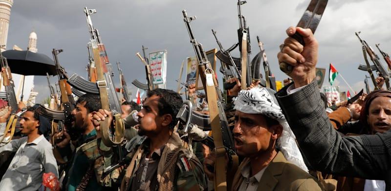 חות'ים. ''לא ספגו מכה שלא התאוששו ממנה'' / צילום: ap, Osamah Abdulrahman חות'ים. ''לא ספגו מכה שלא התאוששו ממנה'' / צילום: ap, Osamah Abdulrahman