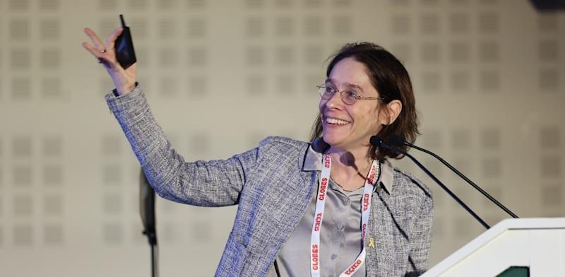 אלונה בר און, מו''ל גלובס, בכנס חוזרים לצפון של גלובס / צילום: שלומי יוסף אלונה בר און, מו''ל גלובס, בכנס חוזרים לצפון של גלובס / צילום: שלומי יוסף