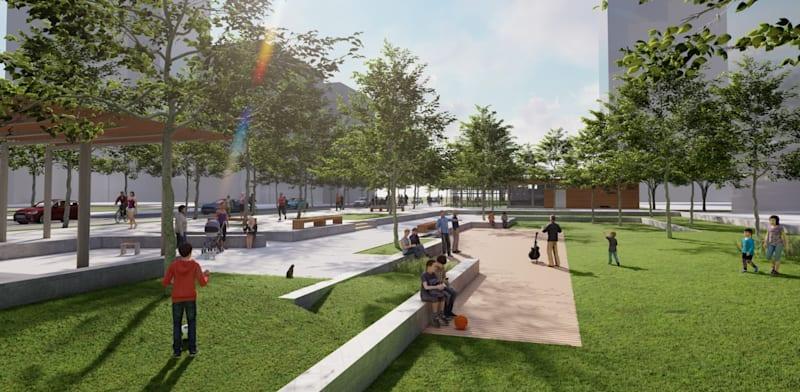 צילום: מתוכנן ברובע שדה דב. ''אין בתל אביב מגרשים יותר קרובים מאלה לים'' / הדמיה: אהרונסון אדריכלים צילום: מתוכנן ברובע שדה דב. ''אין בתל אביב מגרשים יותר קרובים מאלה לים'' / הדמיה: אהרונסון אדריכלים