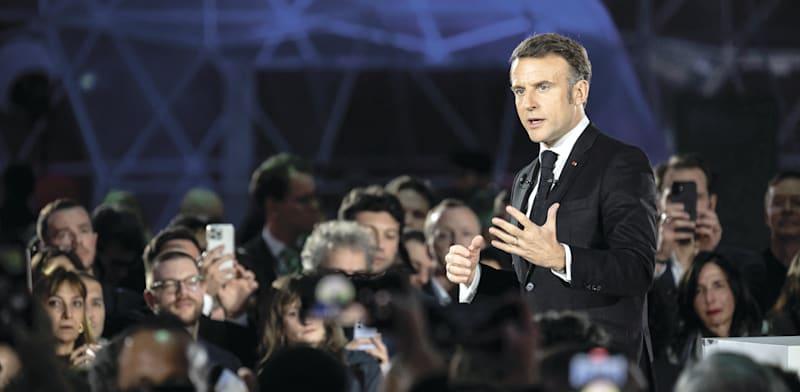 עמנואל מקרון, נשיא צרפת, בוועידת ה־AI שאירח בפריז / צילום: Reuters, Blondet Eliot ABACA עמנואל מקרון, נשיא צרפת, בוועידת ה־AI שאירח בפריז / צילום: Reuters, Blondet Eliot ABACA