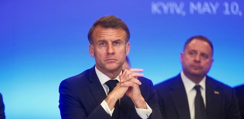נשיא צרפת, עמנואל מקרון / צילום: ap, Vitalii Nosach נשיא צרפת, עמנואל מקרון / צילום: ap, Vitalii Nosach