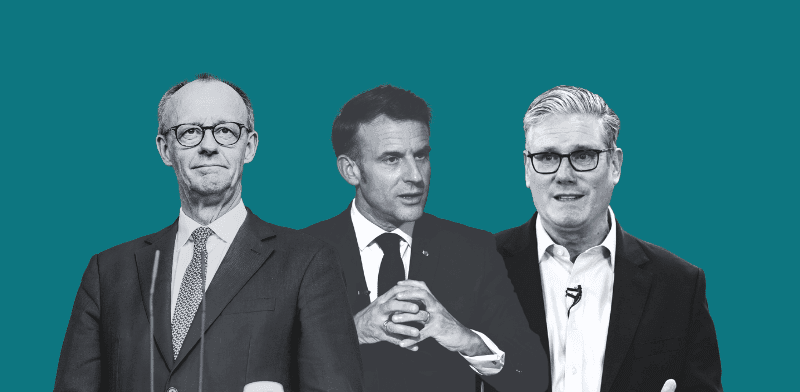 קיר סטארמר - ר''מ בריטניה, עמנואל מקרון, - נשיא צרפת , פרידריך מרץ - קנצלר גרמניה / צילום: Reuters, Kin Cheung, Tschaen Eric/Pool/ABACA, Andreas Gora קיר סטארמר - ר''מ בריטניה, עמנואל מקרון, - נשיא צרפת , פרידריך מרץ - קנצלר גרמניה / צילום: Reuters, Kin Cheung, Tschaen Eric/Pool/ABACA, Andreas Gora