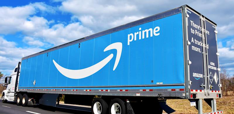 משאית של אמזון פריים בארה''ב / צילום: Shutterstock משאית של אמזון פריים בארה''ב / צילום: Shutterstock