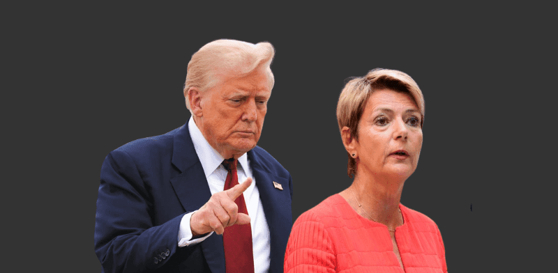 קארין קלר־סוטר, נשיאת שווייץ, ודונלד טראמפ, נשיא ארה''ב / צילום: ap, Julia Demaree Nikhinson, Julia Nikhinson קארין קלר־סוטר, נשיאת שווייץ, ודונלד טראמפ, נשיא ארה''ב / צילום: ap, Julia Demaree Nikhinson, Julia Nikhinson