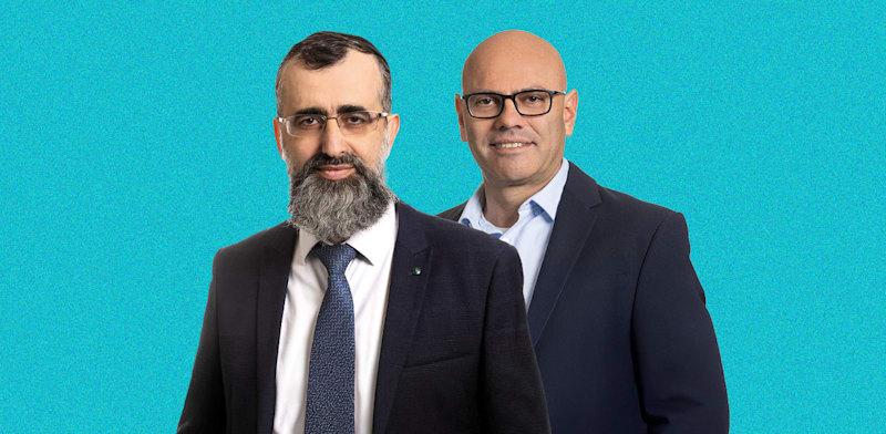 מנכ''ל מִינהל התכנון רפי אלמליח ויו''ר מטה התכנון הרב נתן אלנתן / צילום: רז רוגובסקי מנכ''ל מִינהל התכנון רפי אלמליח ויו''ר מטה התכנון הרב נתן אלנתן / צילום: רז רוגובסקי