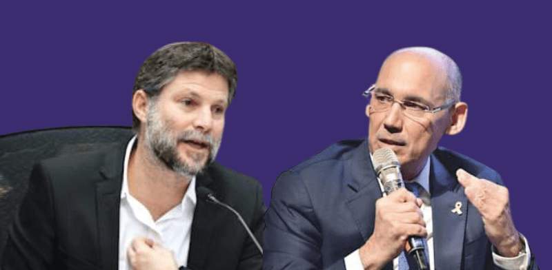 פרופ' אמיר ירון, נגיד בנק ישראל, ובצלאל סמוטריץ', שר האוצר / צילום: יוסי כהן, נועם מושקוביץ' - דוברות הכנסת פרופ' אמיר ירון, נגיד בנק ישראל, ובצלאל סמוטריץ', שר האוצר / צילום: יוסי כהן, נועם מושקוביץ' - דוברות הכנסת